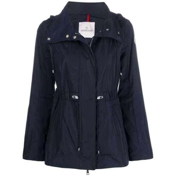 Moncler Navy Ocre Jacket Short Parka Size 1 - Picture 2 of 13